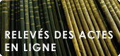 Relevés des actes en ligne