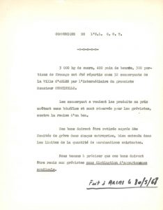 Communiqué de l'U.L C.G.T du 30 mai 1968 (Archives Communales d'Arles, 32S291)