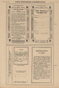 Modèle d’une carte individuelle d’alimentation (Arch. Arles, F138)
