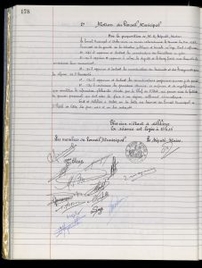 Délibération municipale du 29 mai 1968 (Archives Communales d'Arles, D70, p.177-178)