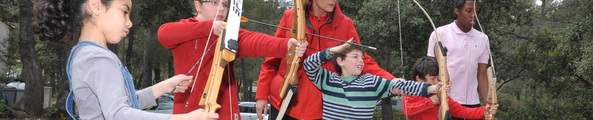 Tir à l'arc au centre aéré de Fontvieille