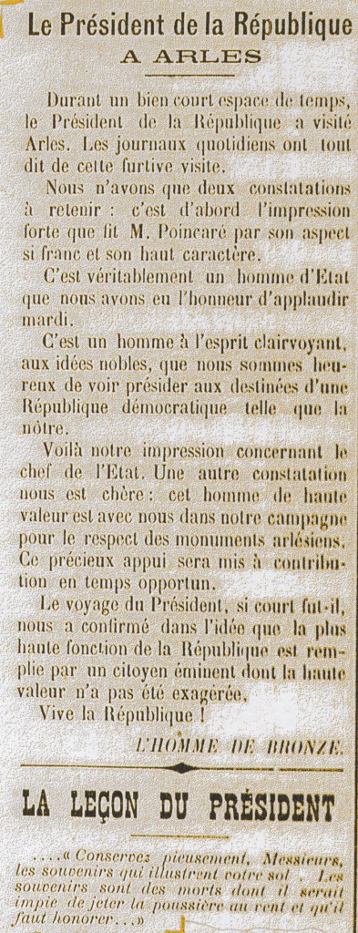 Journal "L'Homme de Bronze" du 19/10/1913 Journal "L'Homme de Bronze" du 19/10/1913