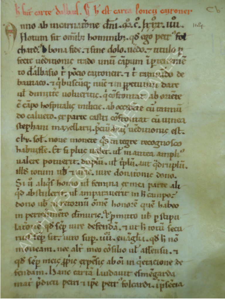 AC Arles, GG-90, Autenticum domus Militiae Templi Sancti Egidii (1139-1259)