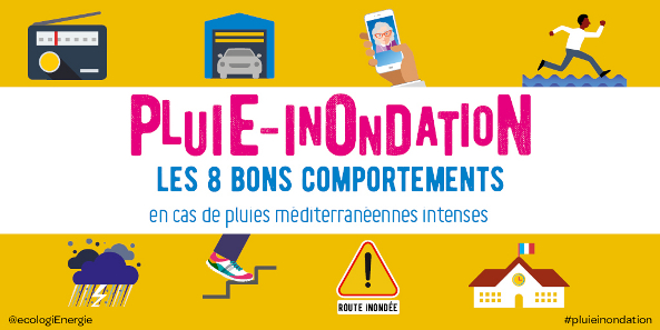 Pluie - inondation : les 8 bons comportements à adopter
